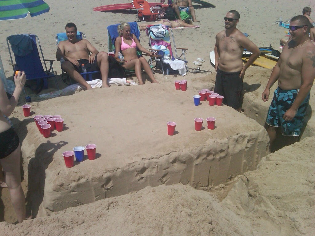 beach sand table